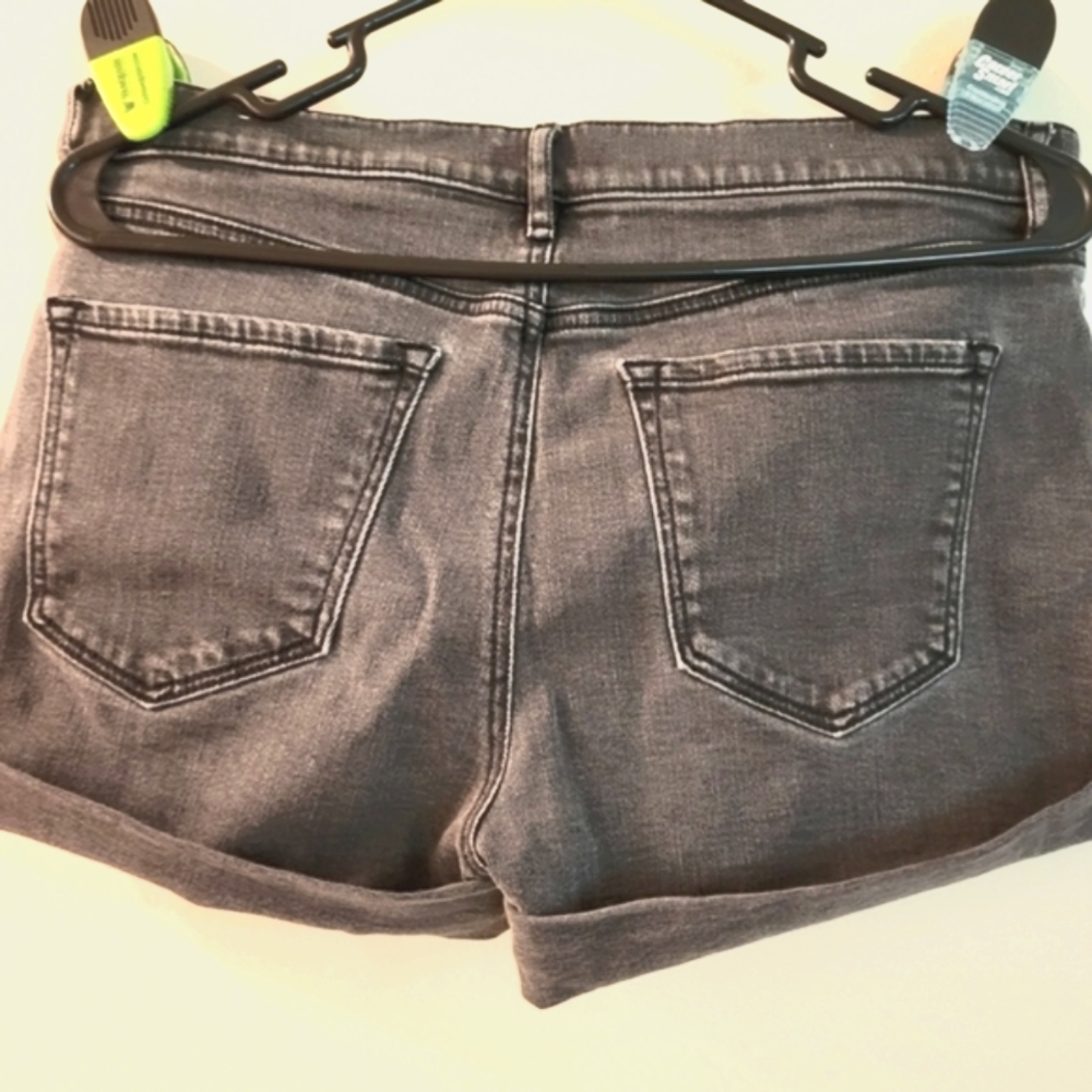 LOFT Women's Dark Gray Denim‎ Shorts (Size 8) - Picture 10 of 14